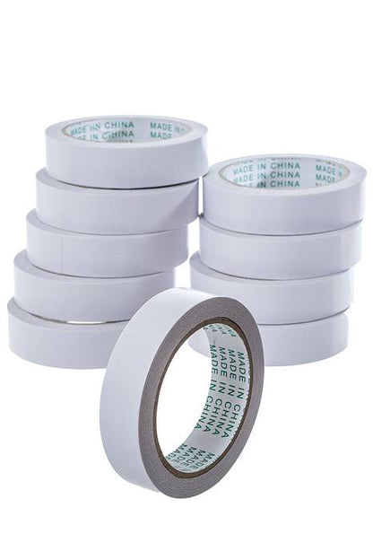 1" X 20yds Double-side Tape White Pkg/10