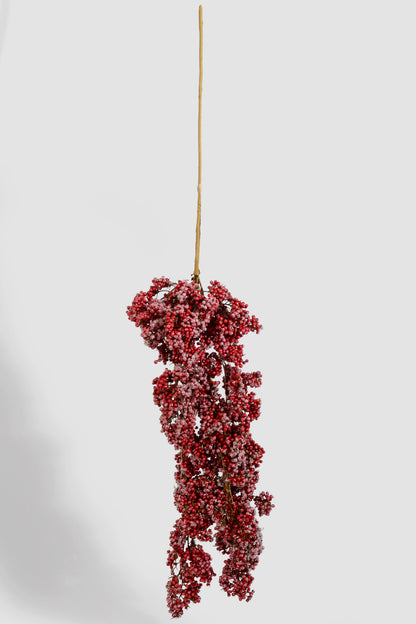 38" Artificial Berry Cluster Spray Red