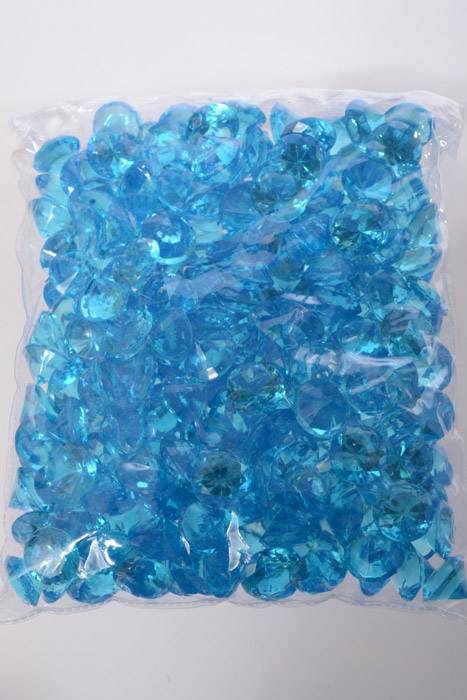 20mm Acrylic Diamond Turquoise Pkg/1lb