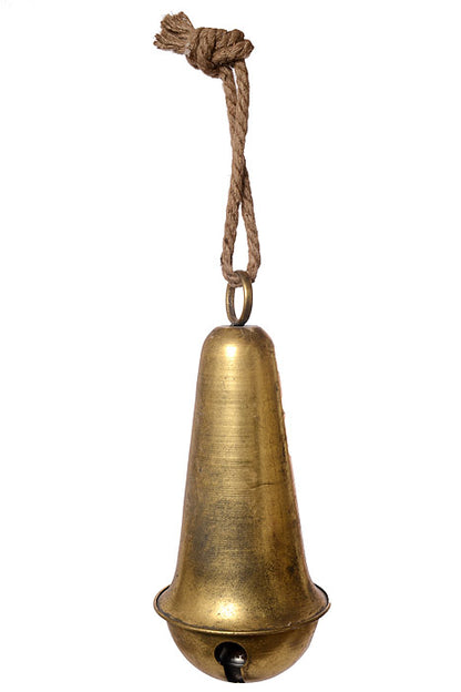 16" Metal Jingle Bell Ornament Champagne/Gold