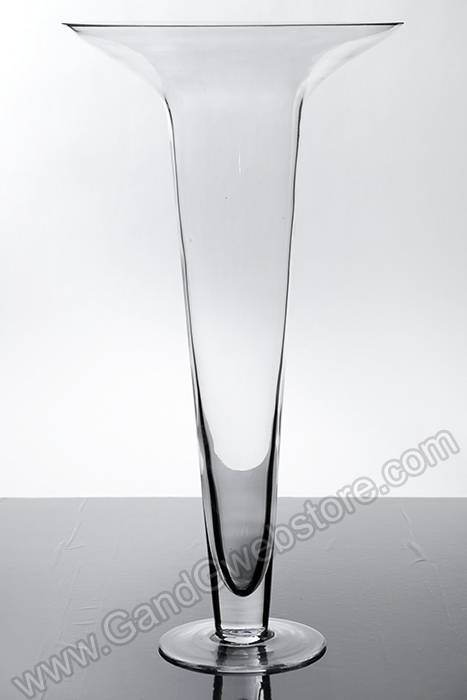 10.5" X 5.5" X 20" Glass Vase Clear