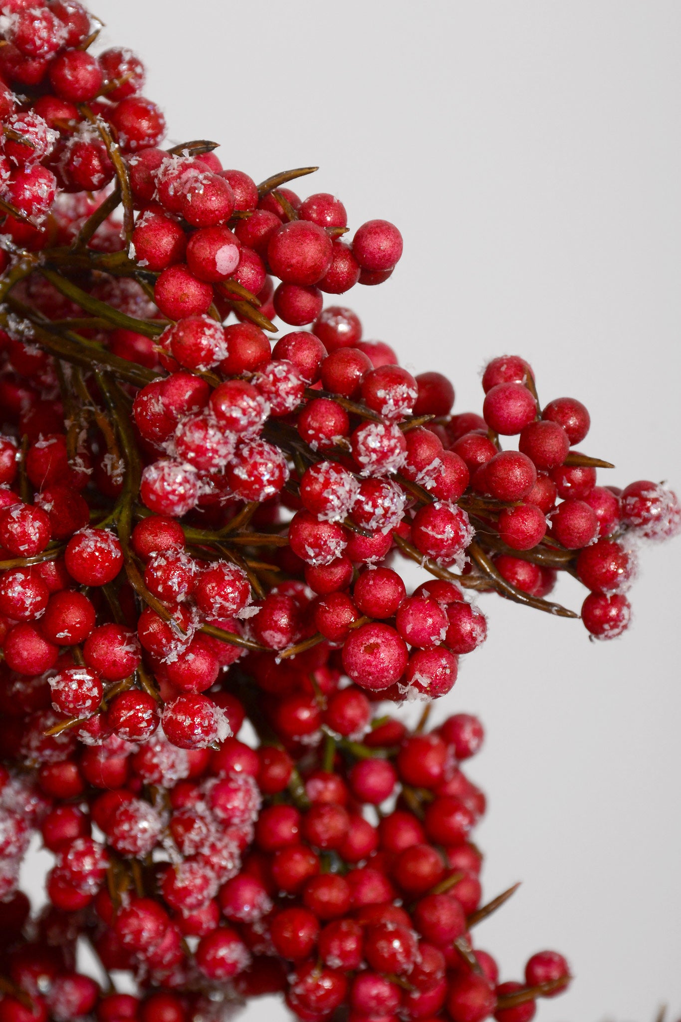 38" Artificial Berry Cluster Spray Red
