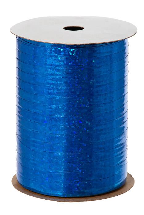 3/16" X 100yds Holographic Curling Ribbon Royal Blue