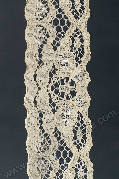 1" X 25yds Lace Ribbon Ivory