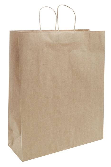 16" X 6" X 19" Queen Kraft Shopping Bag Natural Pkg/10