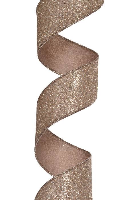 1.5" X 10Yds Glitter Ribbon Platinum