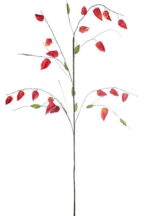 46" Japanese Lantern Spray Orange/Red