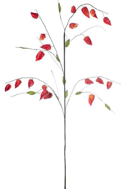 46" Japanese Lantern Spray Orange/Red