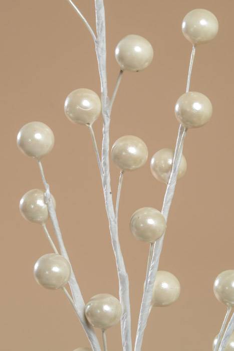 19" Berry Spray Pearl White Pkg/12