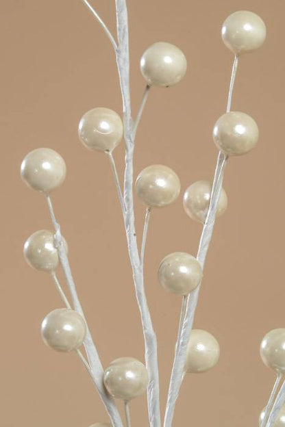 19" Berry Spray Pearl White Pkg/12