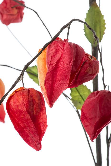 46" Japanese Lantern Spray Orange/Red