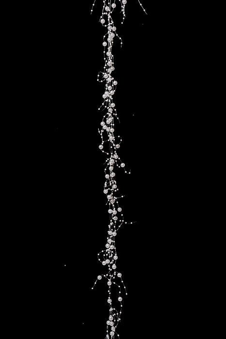 6.8Ft Pearl Garland White