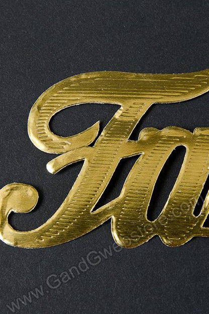 2.25" Large Paper "family" Gold Pkg/10