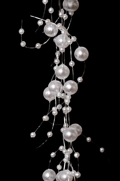 6.8Ft Pearl Garland White