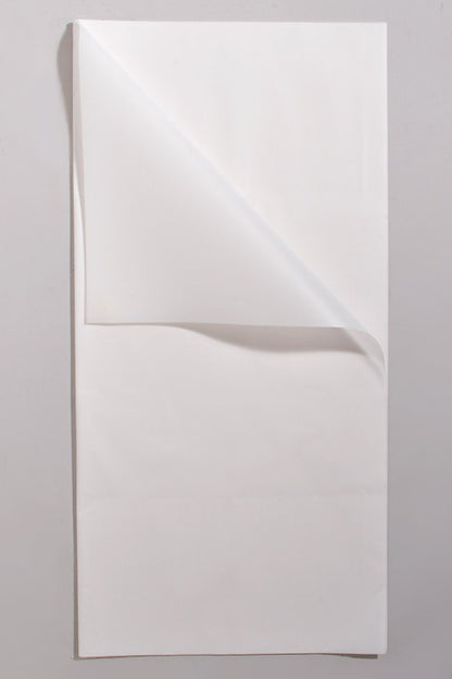 22.5" Waterproof Flower Wrapping Paper Pure White Pkg/20