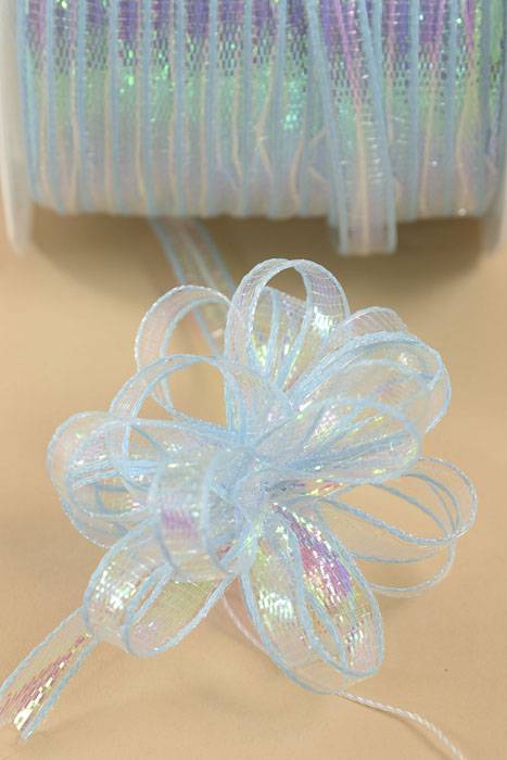 1/4" X 50yds Pull Bow Ribbon Light Blue