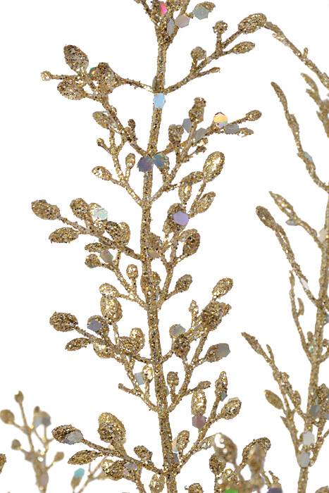 24" Fern Glitter Bush Champagne