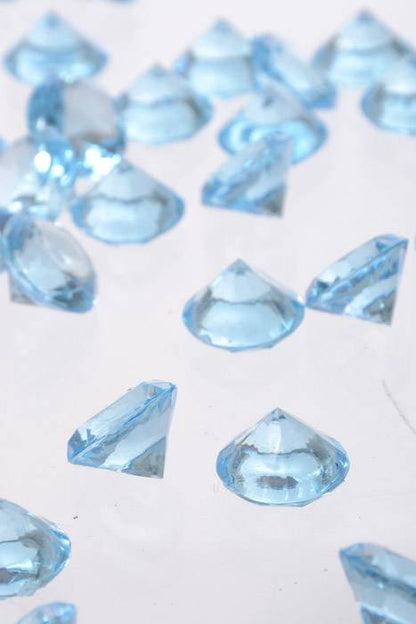 20mm Acrylic Diamond Light Blue Pkg/1lb