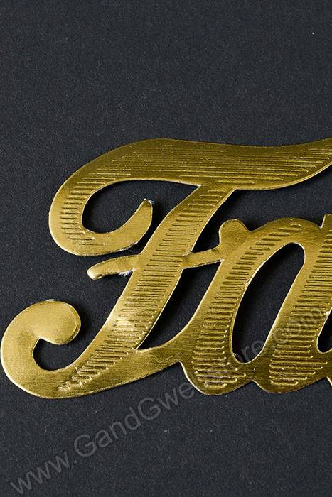 1.75" Large Paper "father" Gold Pkg/10