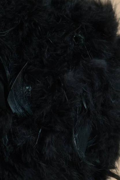 10" Chandelle Feather Pom Black