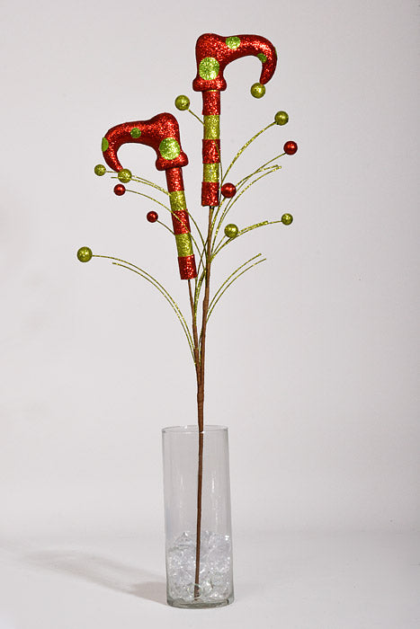 28.5" Elf Shoe Spray Green/Red