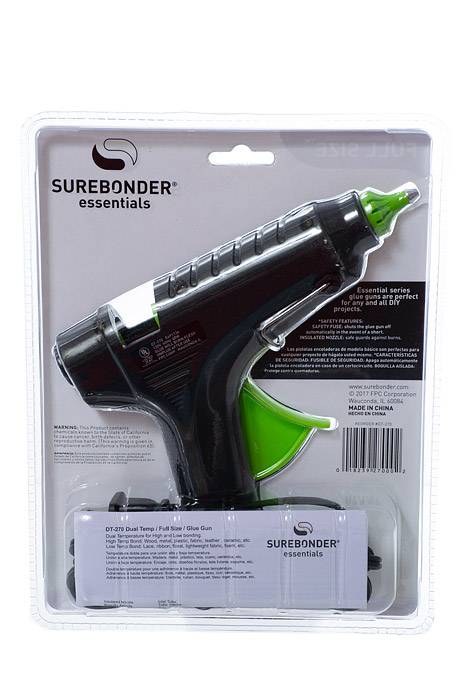 7" Dual Temperature Glue Gun Green