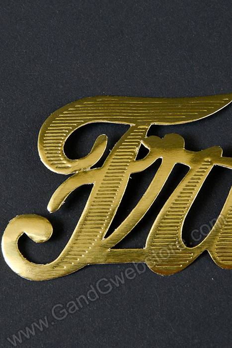 1.75" Large Paper "friends" Gold Pkg/10