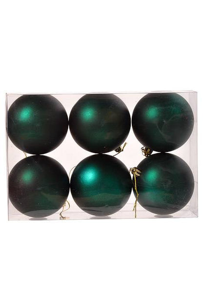 80mm Matt Plastic Ball Dark Green Pkg/6