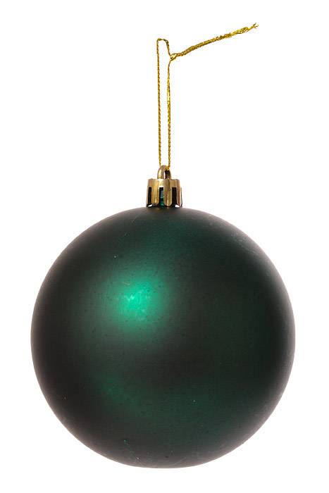 80mm Matt Plastic Ball Dark Green Pkg/6