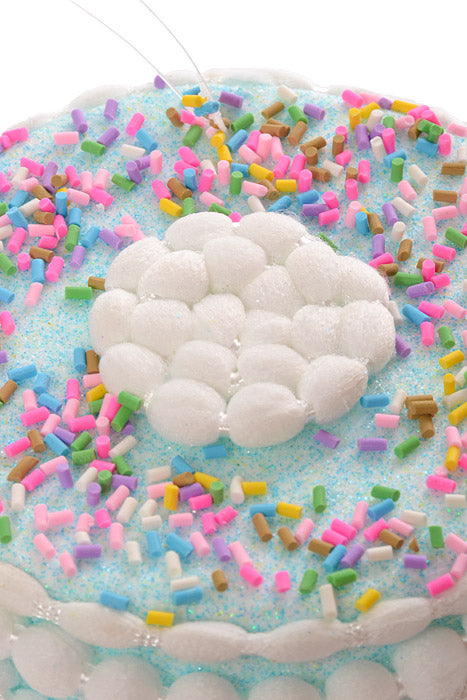 5" Pastel Candy Decorated Cake Ornament Blue/Multi Color