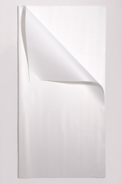 22.5" 2 -Tone Waterproof Wrapping Paper White/White Pkg/20