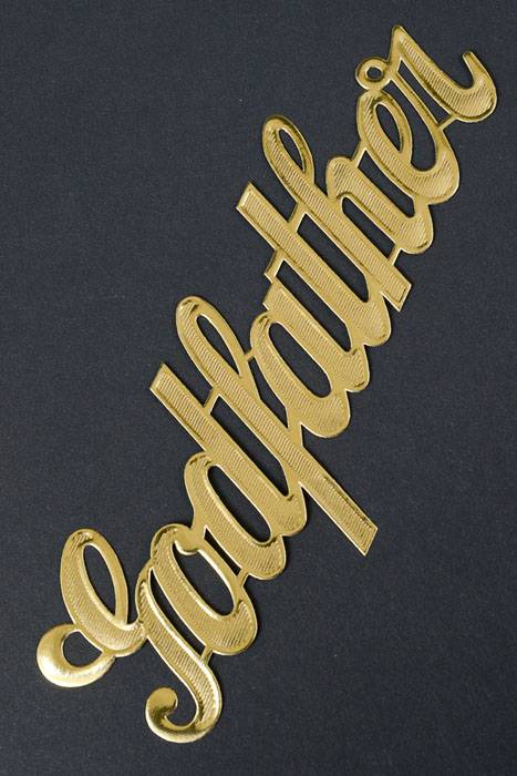 2.25" Large Paper "godfather" Gold Pkg/10