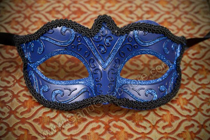 3" X 6" Venetian Colombina Mask Blue