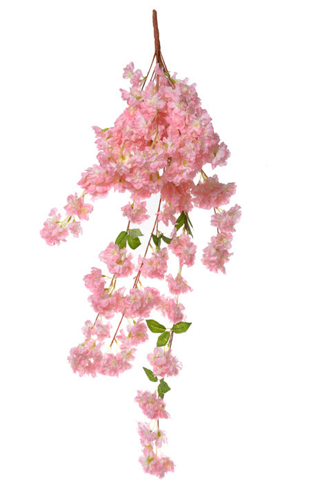 39.5" Silk Cherry Blossom Bush Pink
