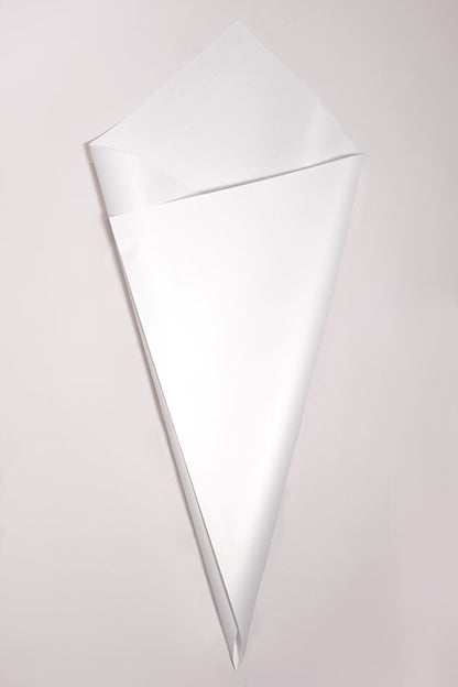 22.5" 2 -Tone Waterproof Wrapping Paper White/White Pkg/20