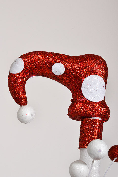 28.5" Elf Shoe Spray White/Red