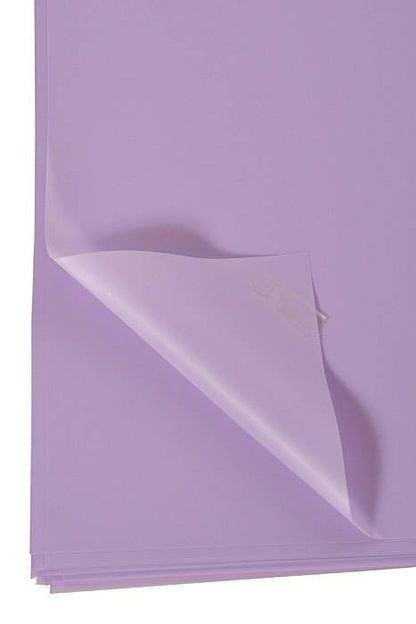 22.5" Waterproof Flower Wrapping Paper Lavender Pkg/20