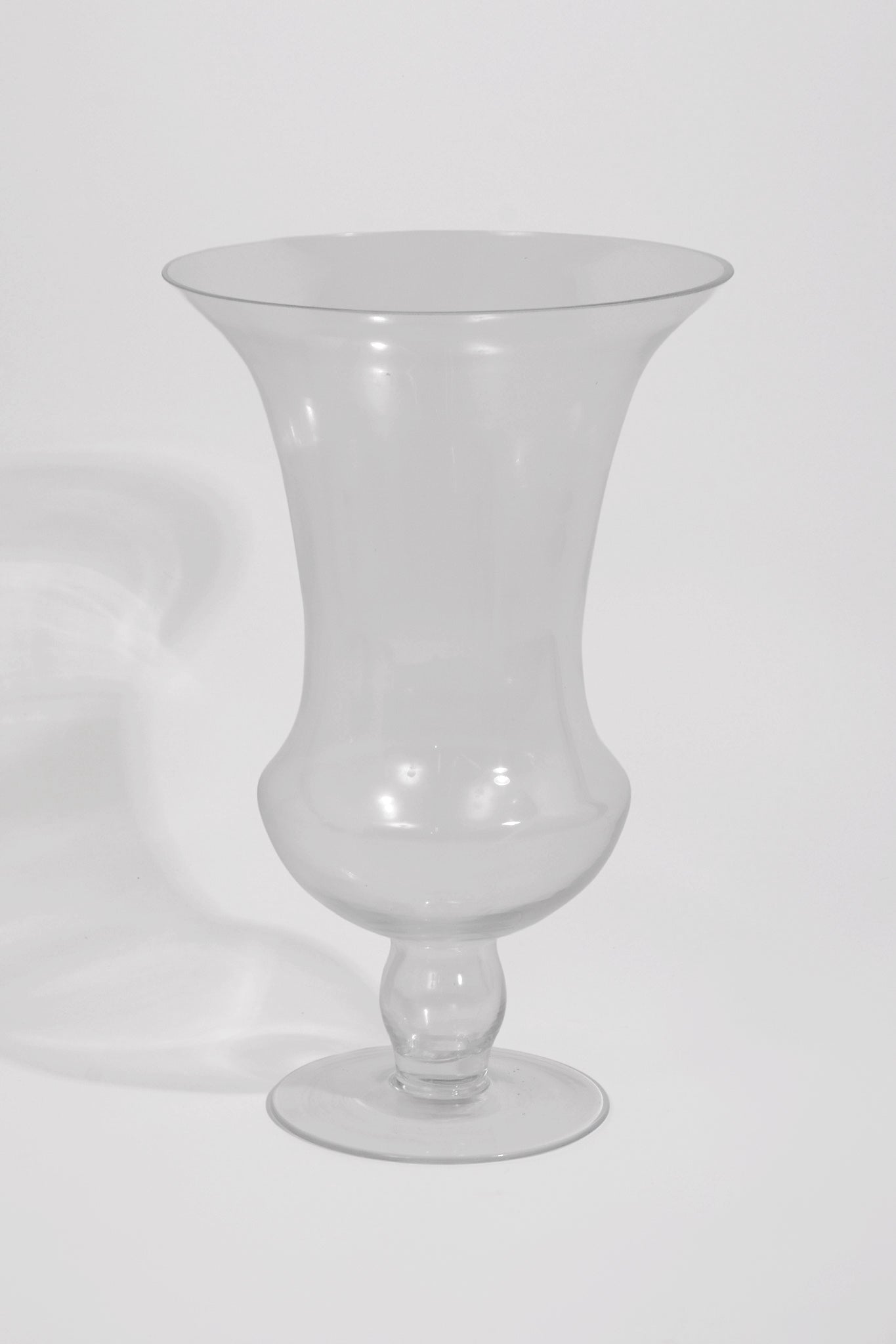 9" X 13.75" Glass Hurricane Vase Clear