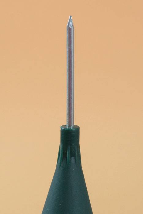 9.5&quot; Plastic Cone Vase Green