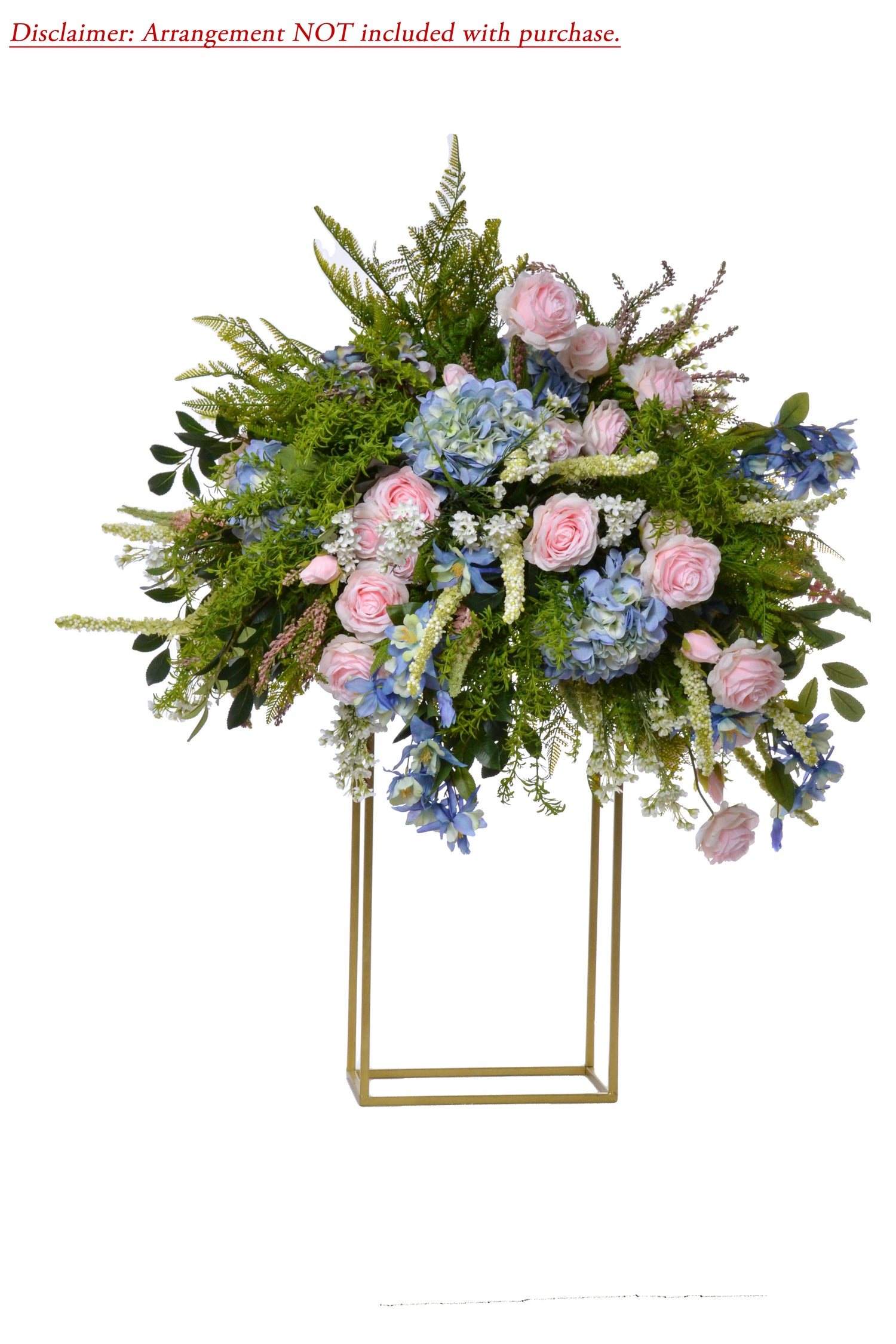 13.8&quot; X 4.5&quot; Rectangle Metal Stand Gold