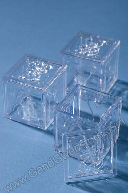 1.75" Baby Block Clear Pkg/12