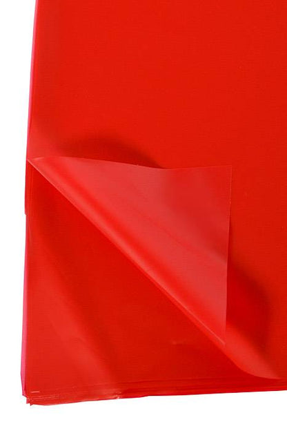 22.5" Waterproof Flower Wrapping Paper Red Pkg/20