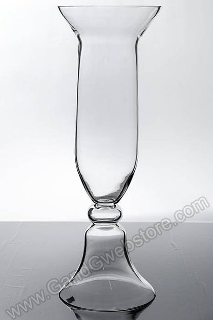 8.5" X 8.5" X 25.5" Glass Vase Clear