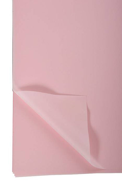 22.5" Waterproof Flower Wrapping Paper Pink Pkg/20