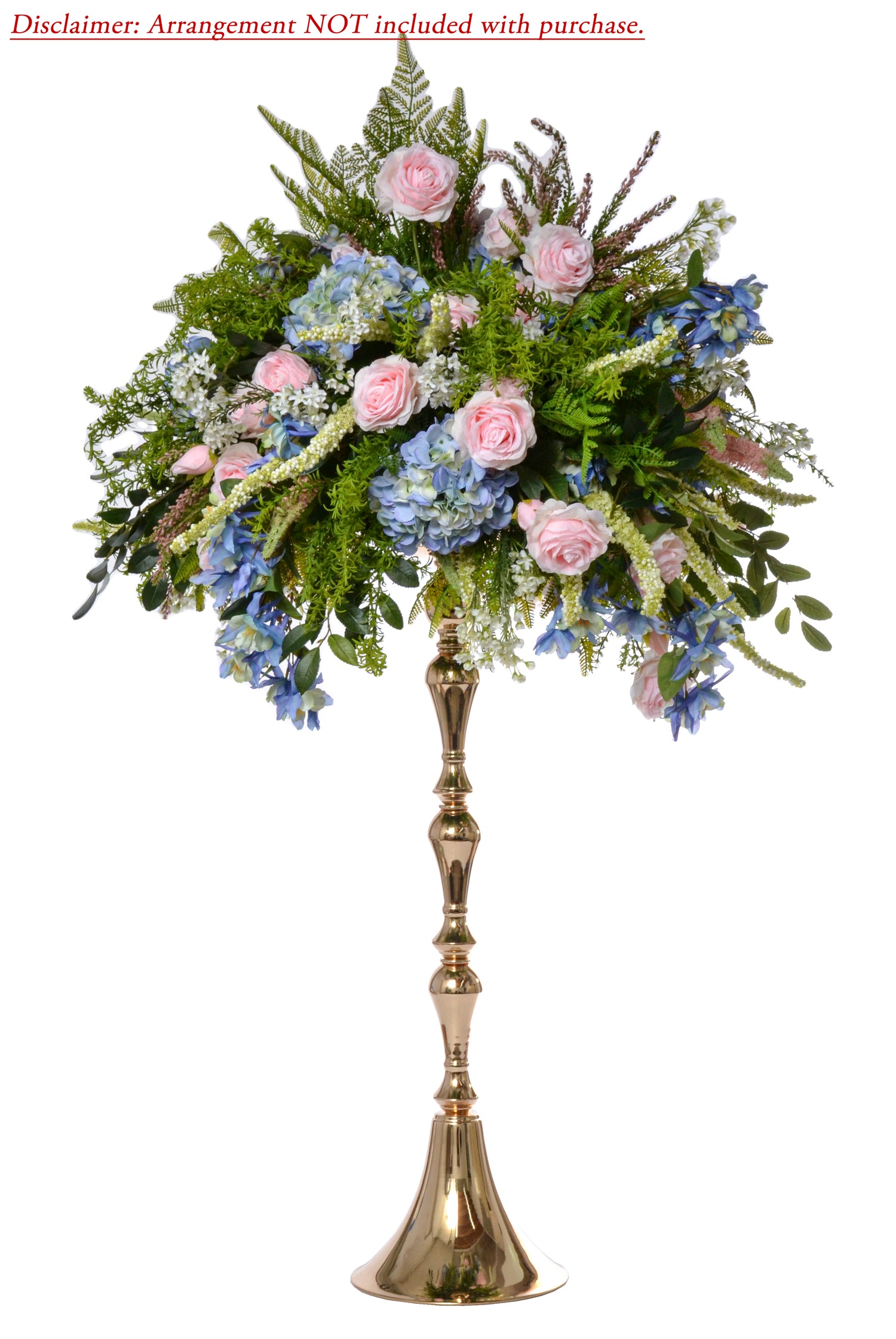 37" Metal Bouquet Stand Gold