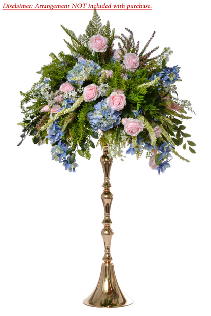37" Metal Bouquet Stand Gold