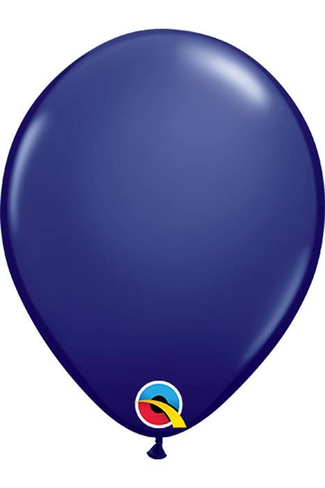 5" Plain Latex Balloon Navy Pkg/100