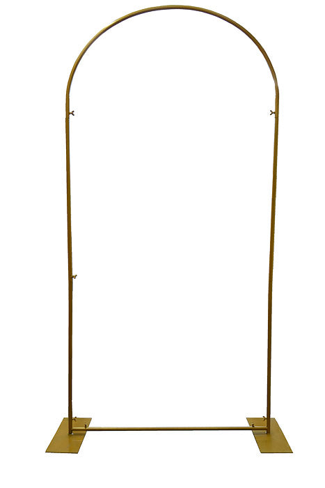 38&quot; X 90&quot; Metal Arch Backdrop Stand Gold