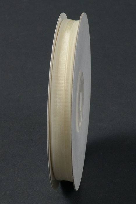 3/8" X 25yds Sheer Pull Bow Ribbon Ivory