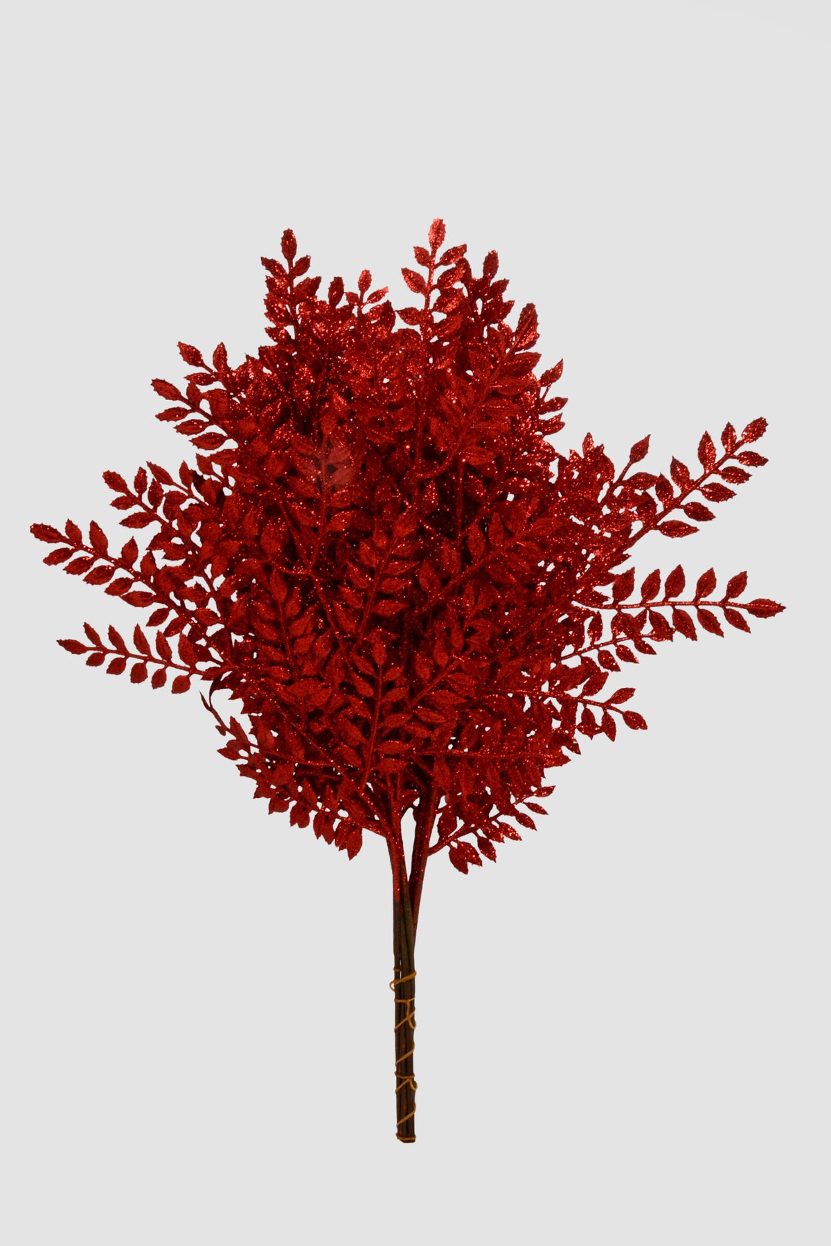 23" Glitter Ash Spray Red Pkg/6